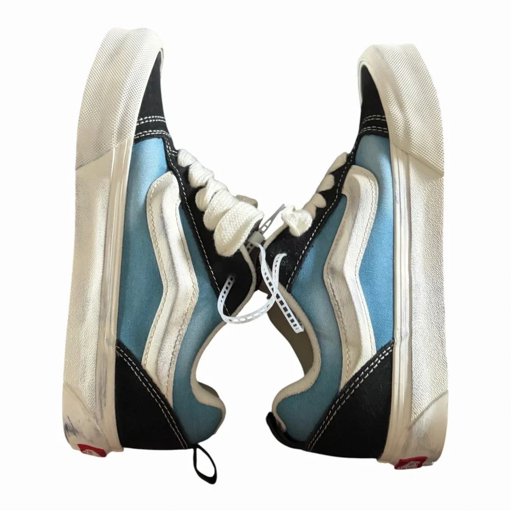 Vans Knu Skool Wave Washed Bluestone Womens Size 6 Casual Sneakers VN000CRPJCN